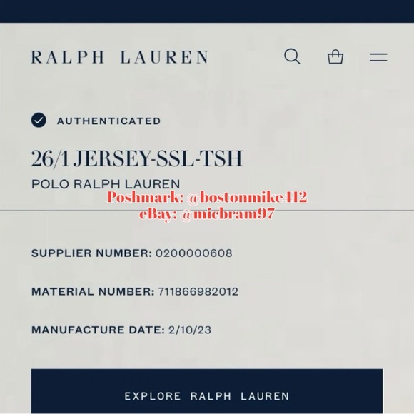 Polo Ralph Lauren Jersey T-Shirt XLT Big Tall Polo by RL 67